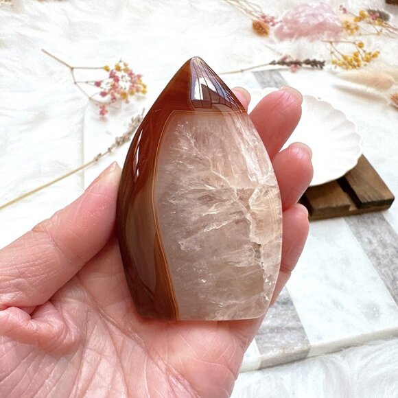 Beautiful Small Carnelian Free Form/Flame - Picture 4 of 8